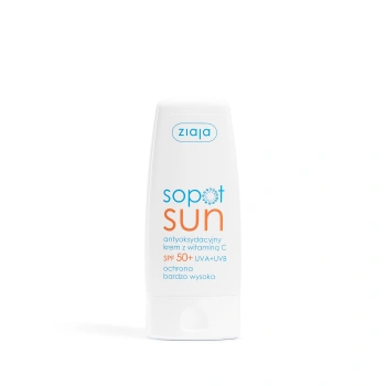 ZIAJA antyoksydacyjny krem z witaminą C SPF 50+ UVA + UVB ochrona bardzo wysoka pojemność: 50 ml