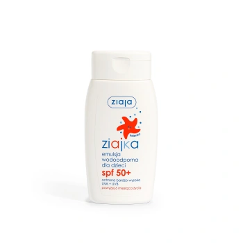ZIAJA emulsja wodoodporna dla dzieci SPF 50+ ochrona bardzo wysoka UVA + UVB pojemność: 125 ml