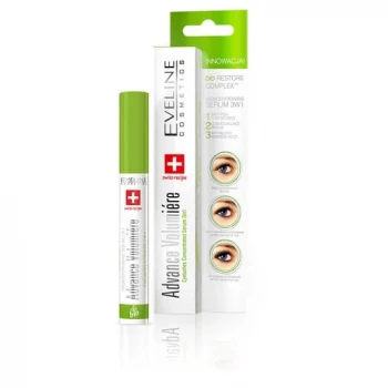 EVELINE ADVANCE VOLUMIERE SKONCENTROWANE SERUM DO RZĘS ODŻYWIAJĄCO - STYMULUJĄCE WZROST RZĘS 3W1