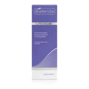 BIELENDA PROFESSIONAL Supremelab Clean Comfort Kremowa pasta do mycia twarzy z Glinką Białą 150 ml