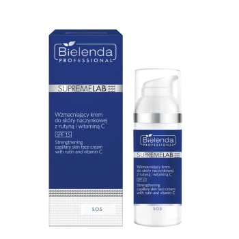 BIELENDA PROFESSIONAL Supremelab S.O.S Wzmacniający krem do skóry naczynkowej z rutyną i witaminą C SPF 15 50ml