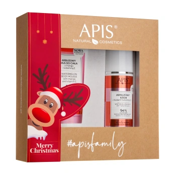 APIS Zestaw prezentowy Arbuzowe Orzeźwienie: mus do ciała + krem do twarzy 200 ml + 100 ml