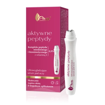AVA LABORATORIU Aktywne Peptydy Ultrawygładzające serum pod oczy roll-on ‧ 15 ml