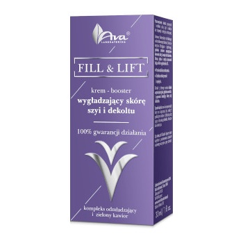 AVA LABORATORIUM Fill & Lift Krem - booster wygładzający skórę szyi i dekoltu ‧ 30 ml