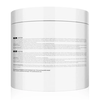 APIS DETOX Maska algowa detoksykująca z węglem z bambusa i jonizowanym srebrem / 200 g