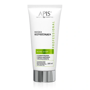APIS ACNE-STOP Maska oczyszczjąca z czarnym błotem z Morza martwego i zieloną herbatą / 200 ml