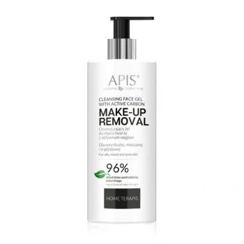 APIS Oczyszczający żel do mycia twarzy z aktywnym węglem / 300 ml