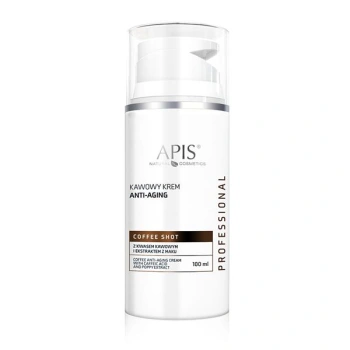 APIS COFFEE SHOT Kawowy krem anti-aging z kwasem kawowym i ekstraktem z maku / 100 ml