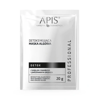 APIS DETOX Maska algowa detoksykująca z węglem z bambusa i jonizowanym srebrem / 20 g