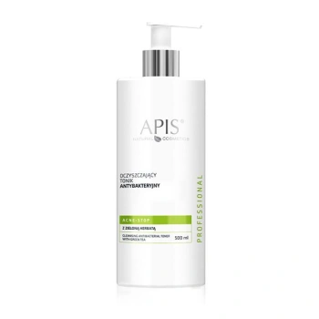 APIS ACNE-STOP Oczyszczający tonik antybakteryjny z zieloną herbatą / 500 ml