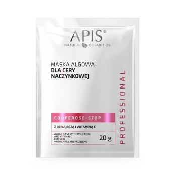 APIS COUPEROSE-STOP Maska algowa dla cery naczynkowej z dziką różą i witaminą C / 20 g