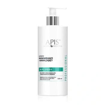 APIS API-PODO Krem regenerująco-nawilżający do stóp z mocznikiem 20% i jonizowanym srebrem / 500 ml