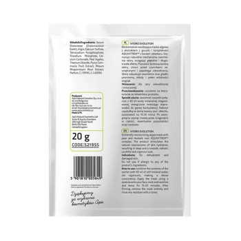 APIS HYDRO EVOLUTION Ekstremalnie nawilżająca maska algowa z gruszką i rabarbarem AQUAXTREM™ / 20 g