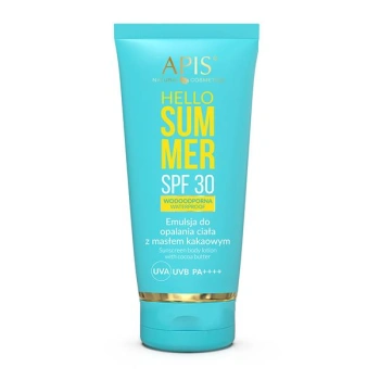 APIS HELLO SUMMER Emulsja do opalania ciała z masłem kakaowym SPF 30 / 200 ml
