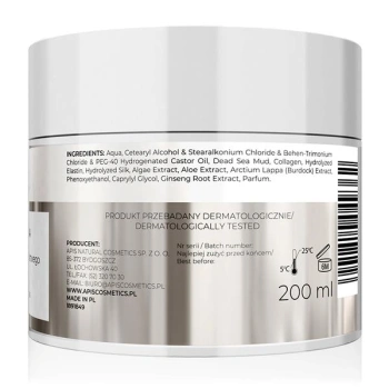 APIS Maska błotna do włosów z minerałami z Morza Martwego / 200 ml