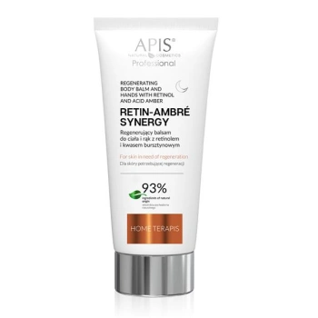 APIS RETIN-AMBRE SYNERGY Regenerujący balsam do ciała i rąk z retinolem i kwasem bursztynowym na noc /200 ml