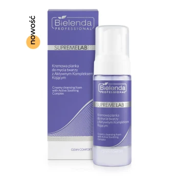 BIELENDA PROFESSIONAL Supremelab Clean Comfort Kremowa pianka do mycia twarzy z Aktywnym Kompleksem Kojącym 150 ml