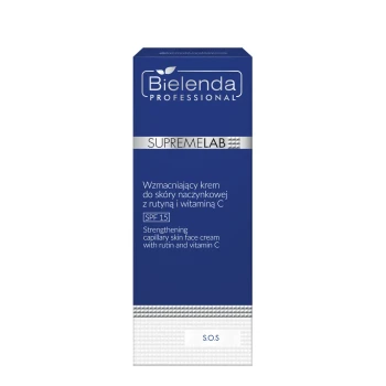 BIELENDA PROFESSIONAL Supremelab S.O.S Wzmacniający krem do skóry naczynkowej z rutyną i witaminą C SPF 15 50ml