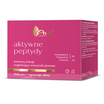 AVA LBORATORIUM Aktywne Peptydy Kremowy koktajl wygładzający zmarszczki pionowe ‧ 50 ml