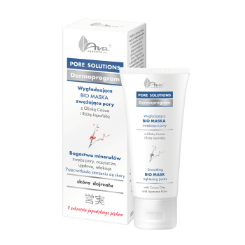 AVA PORE SOLUTIONS BIO MASKA ZWĘŻAJĄCA PORY Z GLINKĄ COCOA I RÓŻĄ JAPOŃSKĄ 100 ml