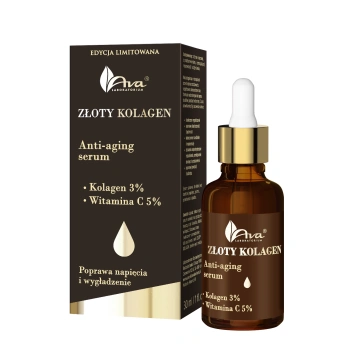 AVA ZŁOTY KOLAGEN SERUM ANTI-AGING Z WITAMINĄ C 30ml