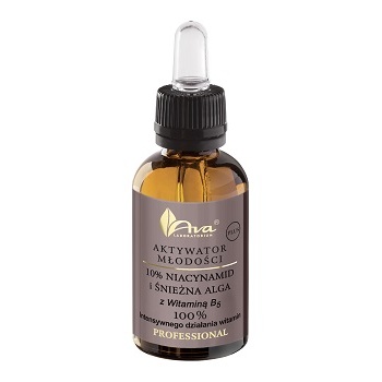 AVA LABORATORIUM Aktywator Młodości PLUS 10% Niacynamid i Śnieżna Alga ‧ 30 ml