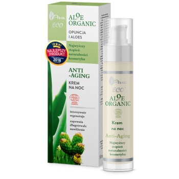 AVA ALOE ORGANIC KREM Z ALOESEM NA NOC ANTI AGING