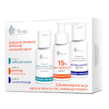 AVA LABORATORIUM Professional Home Therapy Zestaw do domowej eksfoliacji w trzech krokach