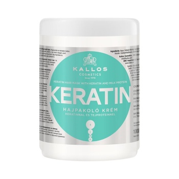 KALLOS KERATIN HAIR MASK - MASKA DO WŁOSÓW SUCHYCH Z WYCIĄGIEM KERATYNY I PROTEINY MLECZNEJ 1000 ml