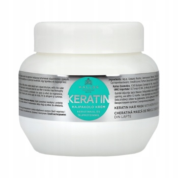 KALLOS KERATIN HAIR MASK - MASKA DO WŁOSÓW SUCHYCH Z WYCIĄGIEM KERATYNY I PROTEINY MLECZNEJ 275 ml