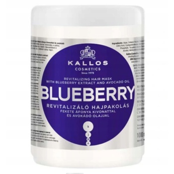 KALLOS KJMN BLUEBERRY MASKA DO WŁOSÓW Z EKSTRAKTEM Z JAGÓD