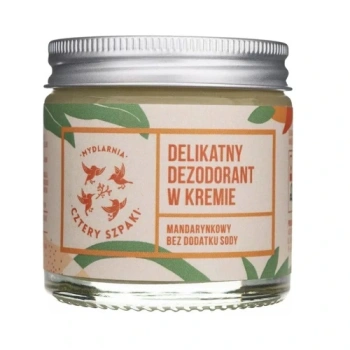 CZTERY SZPAKI Delikatny dezodorant w kremie - mandarynkowy 60 ml