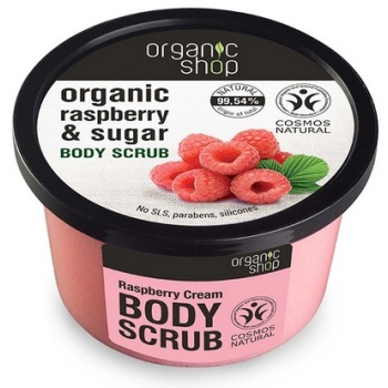 ORGANIC SHOP PEELING DO CIAŁA MALINOWY KREM