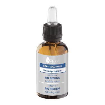 AVA PORE SOLUTIONS Skuteczny BIO PEELING zwężający pory z 5% kwasu fitowego i różą japońską pH= 3,5
