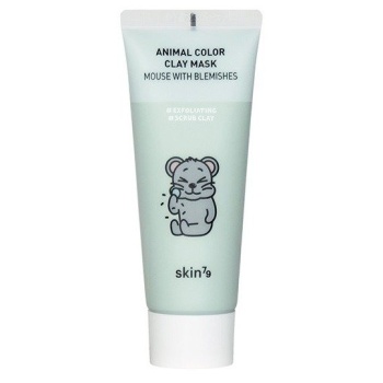 SKIN79 ANIMAL COLOR CLAY MASK MOUSE WITH BLEMISHES OCZYSZCZAJĄCA MASECZKA W KREMIE