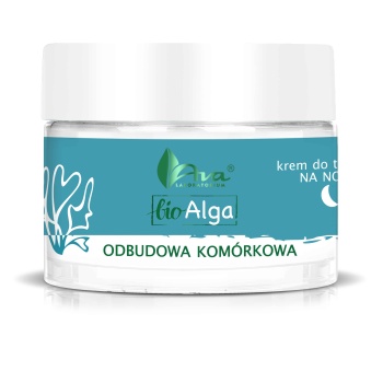 AVA Bio Alga Odbudowa komórkowa krem na noc Zielony Kawior 50 ml