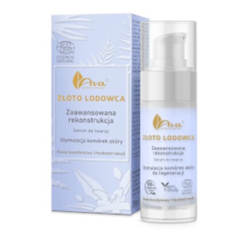 AVA ZŁOTO LODOWCA Zaawansowana rekonstrukcja Serum do twarzy 30 ml