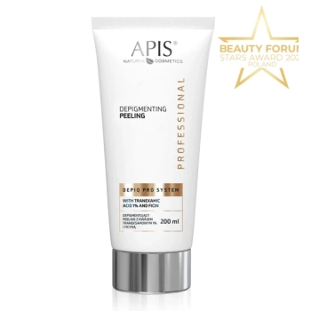 APIS DEPIQ PRO SYSTEM - Depigmentujący peeling z kwasem traneksamowym 1% i ficyną 200 ml
