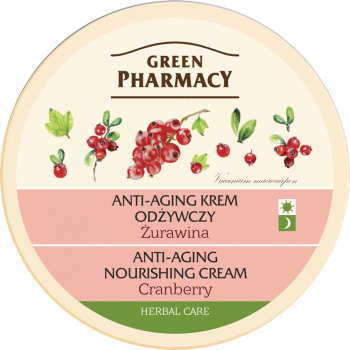 GREEN PHARMACY ANTI AGING KREM DO TWARZY ZIELONA ŻURAWINA