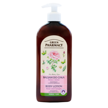 GREEN PHARMACY Balsam Do Ciała, Róża i Imbir 500ml