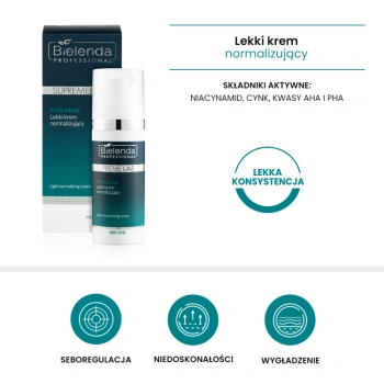 BIELENDA pROFESSIONAL Lekki krem normalizujący 50 ml
