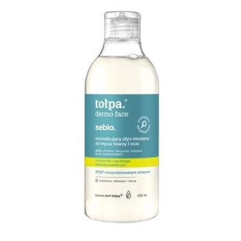 TOŁPA SEBIO NORMALIZUJACY PŁYN MICELARNY DO MYCIA TWARZY I OCZU 400 ML