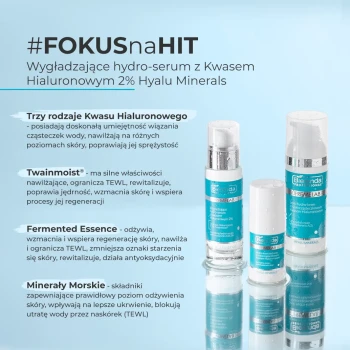 BIELENDA PROFESSIONAL Supremelab Hyalu Minerals Wygładzające hydro-serum z Kwasem Hialuronowym 2%, 30 ml