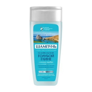 FITOKOSMETIK SZAMPON DO WŁOSÓW Z GLINKĄ NIEBIESKĄ I JONAMI SREBRA 270ml