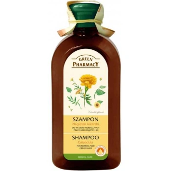 GREEN PHARMACY Szampon do włosów normalnych i przetłuszczających się, nagietek lekarski 350 ml