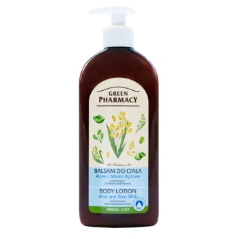 GREEN PHARMACY balsam do ciała, aloes i mleko ryżowe 500 ml