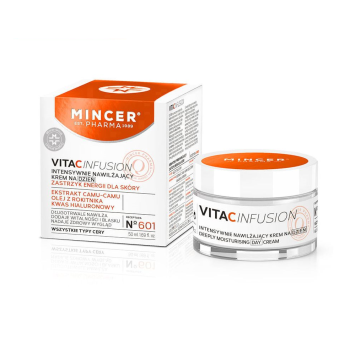MINCER PHARMA krem do twarzy intensywnie nawilżający, Vita C Infusion 601 50 ml