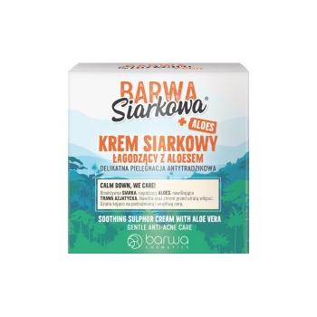 BARWA KREM SIARKOWY ŁAGODZĄCY Z ALOESEM 50ml