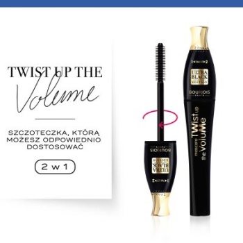 BOURJOIS TUSZ DO RZĘS TWIST UP THE VOLUME 52 ULTRA BLACK
