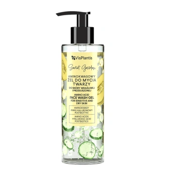 VIS PLANTIS Aminokwasowy żel do mycia twarzy do skory wrażliwej i przesuszonej Vis Plantis Secret Garden 200 ml